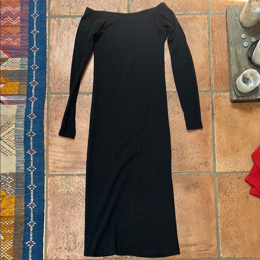 Elegant Black Off-Shoulder Dress